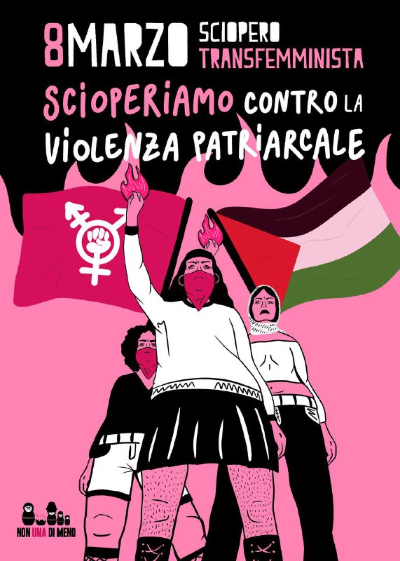 Manifesto sciopero transfemminista 8 marzo 2024