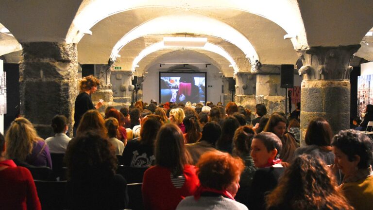 Plenaria dell'assemblea nazionale di Non Una di Meno a Genova